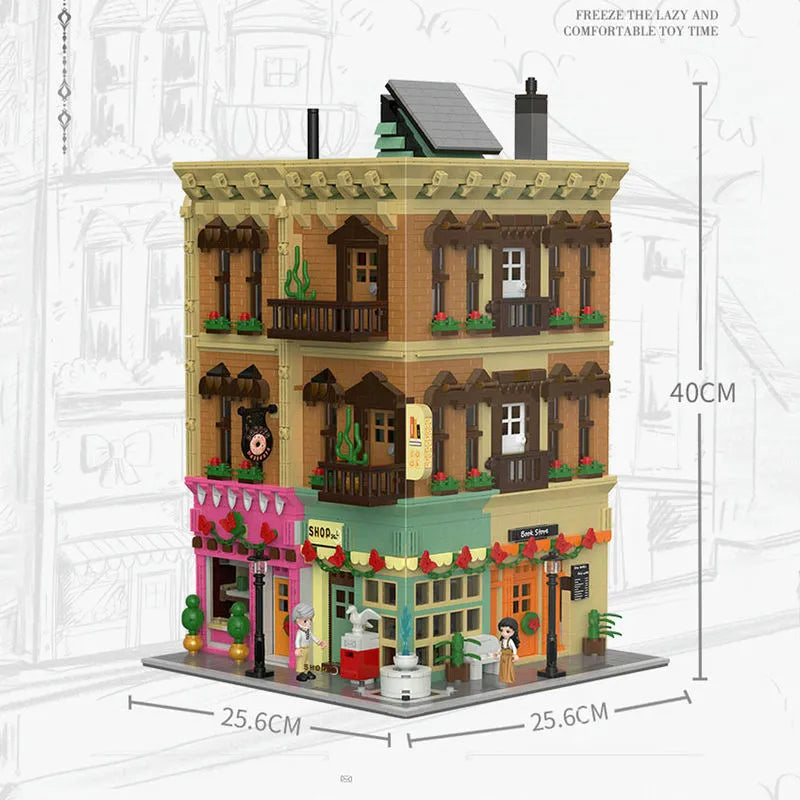 Building Blocks MOC Creator Experts Europa City Grocery Store Bricks Toys - 5