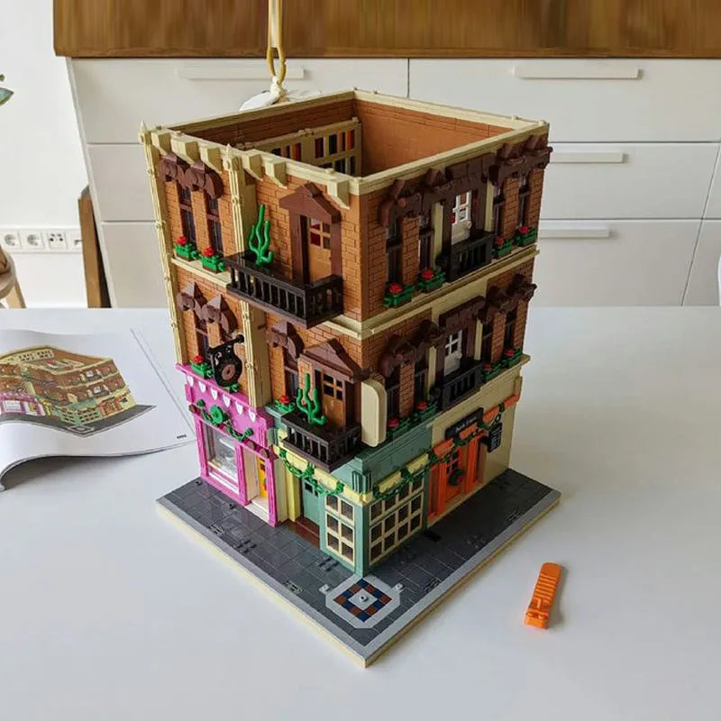 Building Blocks MOC Creator Experts Europa City Grocery Store Bricks Toys Construction Set Toys - 8