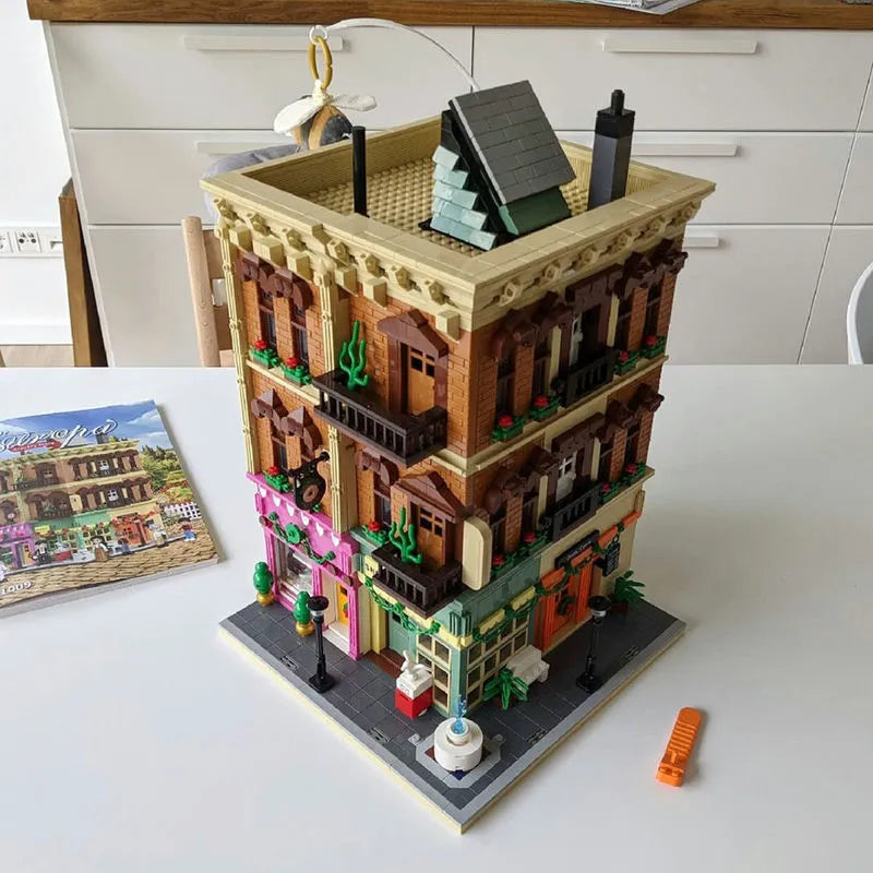 Building Blocks MOC Creator Experts Europa City Grocery Store Bricks Toys Construction Set Toys - 9