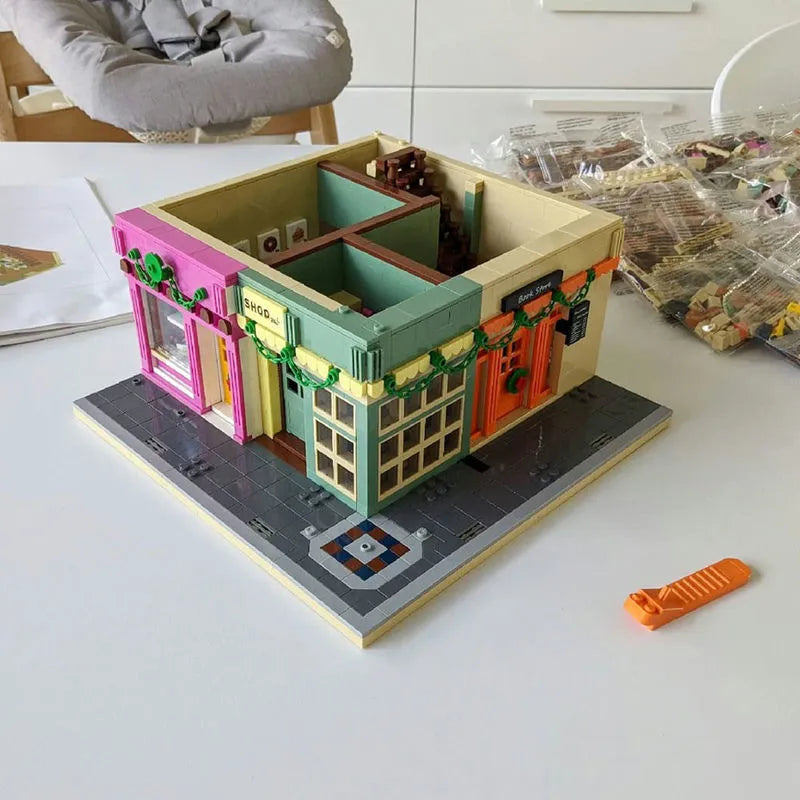 Building Blocks MOC Creator Experts Europa City Grocery Store Bricks Toys - 10