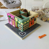 Thumbnail for Building Blocks MOC Creator Experts Europa City Grocery Store Bricks Toys Construction Set Toys - 10