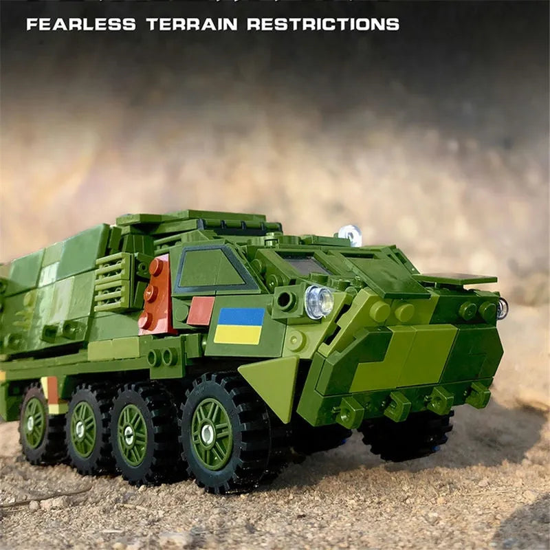 Building Blocks MOC Military Armored Medical Off-Road Car Bricks Toys Construction Set Toys - 5