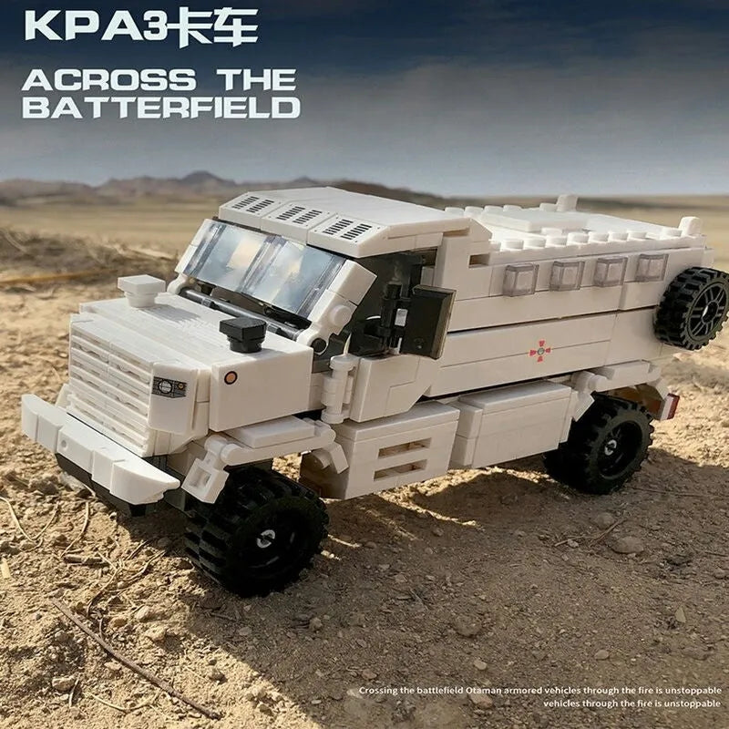 Building Blocks MOC Military Armored Off-Road KPA3 Truck Bricks Kids Toys Construction Set Toys - 2