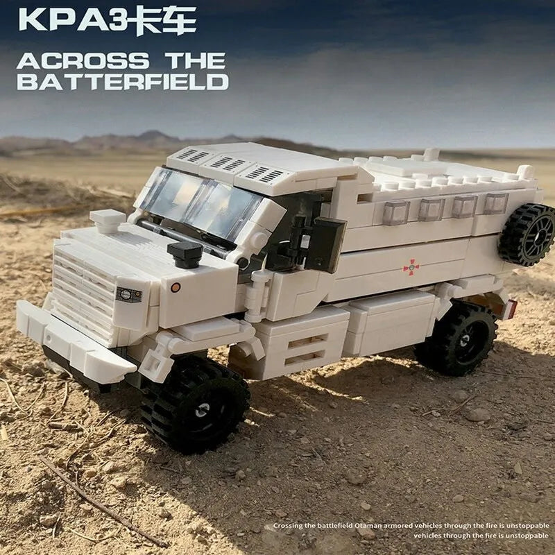 Building Blocks MOC Military Armored Off - Road KPA3 Truck Bricks Kids Toys - 2