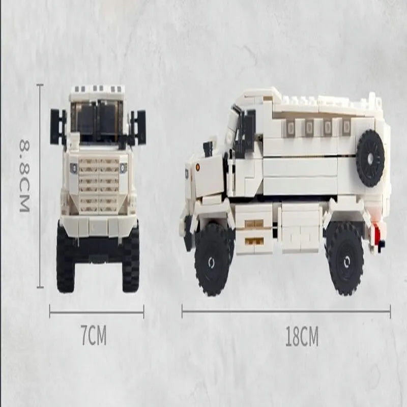 Building Blocks MOC Military Armored Off-Road KPA3 Truck Bricks Kids Toys - 4