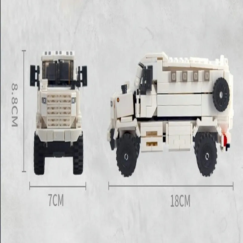 Usa Blocks MOC Military Armored Off-Road Truck Building Blocks