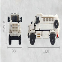 Thumbnail for Building Blocks MOC Military Armored Off - Road KPA3 Truck Bricks Kids Toys - 4