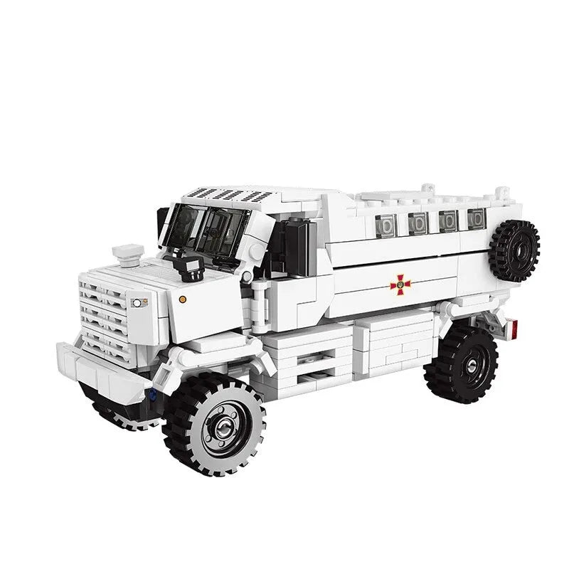 Building Blocks MOC Military Armored Off-Road KPA3 Truck Bricks Kids Toys Construction Set Toys - 1