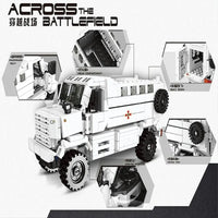 Thumbnail for Building Blocks MOC Military Armored Off-Road KPA3 Truck Bricks Kids Toys Construction Set Toys - 3