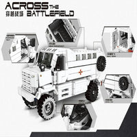 Thumbnail for Building Blocks MOC Military Armored Off - Road KPA3 Truck Bricks Kids Toys - 3