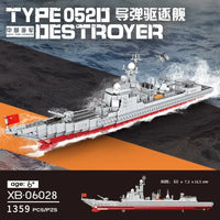 Thumbnail for Building Blocks MOC Military Guided Missiles Destroyer Warship Bricks Toys - 2