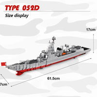 Thumbnail for Building Blocks MOC Military Guided Missiles Destroyer Warship Bricks Toys - 4