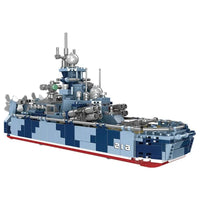 Thumbnail for Building Blocks MOC Military WW2 Bora Missiles Gunboat Vessel Bricks Toys - 1
