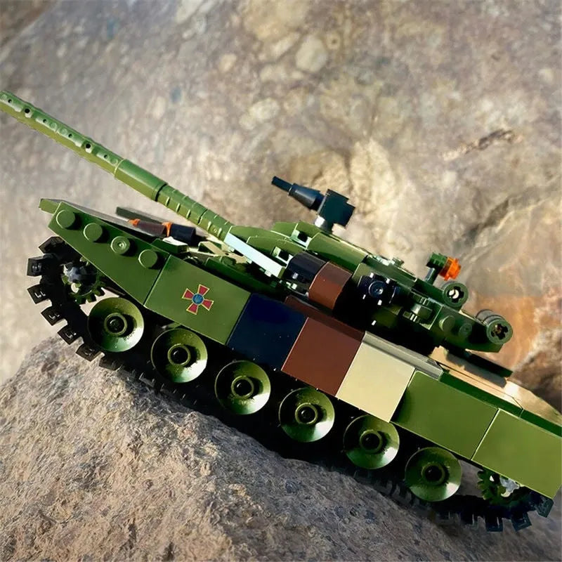 Building Blocks MOC Military WW2 T64 Main Battle Tank Bricks Toys - 4