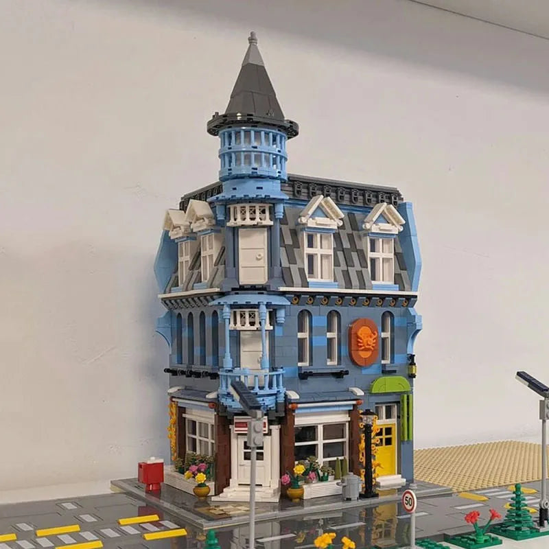 Building Blocks MOC Street City Expert Europa Dining Room Bricks Toys - 6