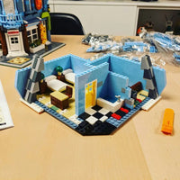Thumbnail for Building Blocks MOC Street City Expert Europa Dining Room Bricks Toys - 11