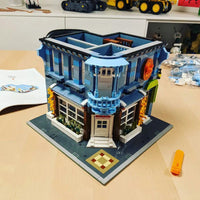 Thumbnail for Building Blocks MOC Street City Expert Europa Dining Room Bricks Toys - 9