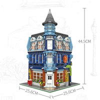 Thumbnail for Building Blocks MOC Street City Expert Europa Dining Room Bricks Toys - 3
