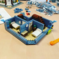 Thumbnail for Building Blocks MOC Street City Expert Europa Dining Room Bricks Toys - 10