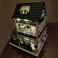 Thumbnail for Building Blocks MOC Street Expert City Romantic House Bricks Toy Construction Set Toys - 7