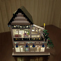 Thumbnail for Building Blocks MOC Street Expert City Romantic House Bricks Toy Construction Set Toys - 9