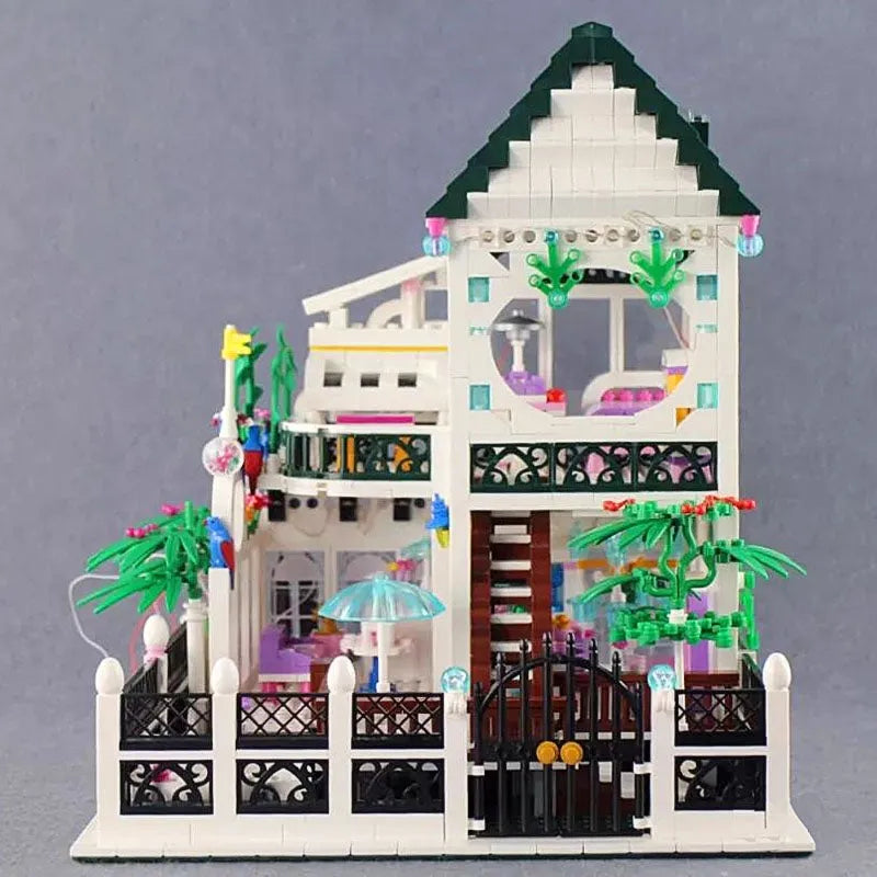 Building Blocks MOC Street Expert City Romantic House Bricks Toy - 3