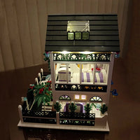 Thumbnail for Building Blocks MOC Street Expert City Romantic House Bricks Toy Construction Set Toys - 6