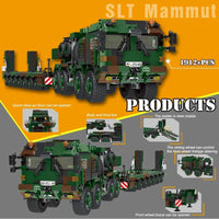 Thumbnail for Building Blocks MOC WW2 Military Tank Transporter Vehicle Bricks Toys - 8