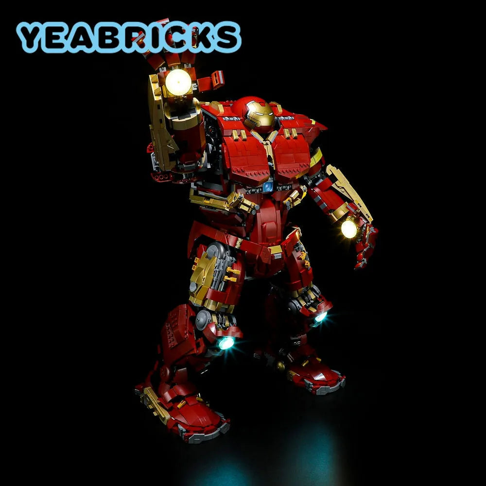 Lights Set DIY LED Light For 76210 The Hulkbuster MK44 - 4