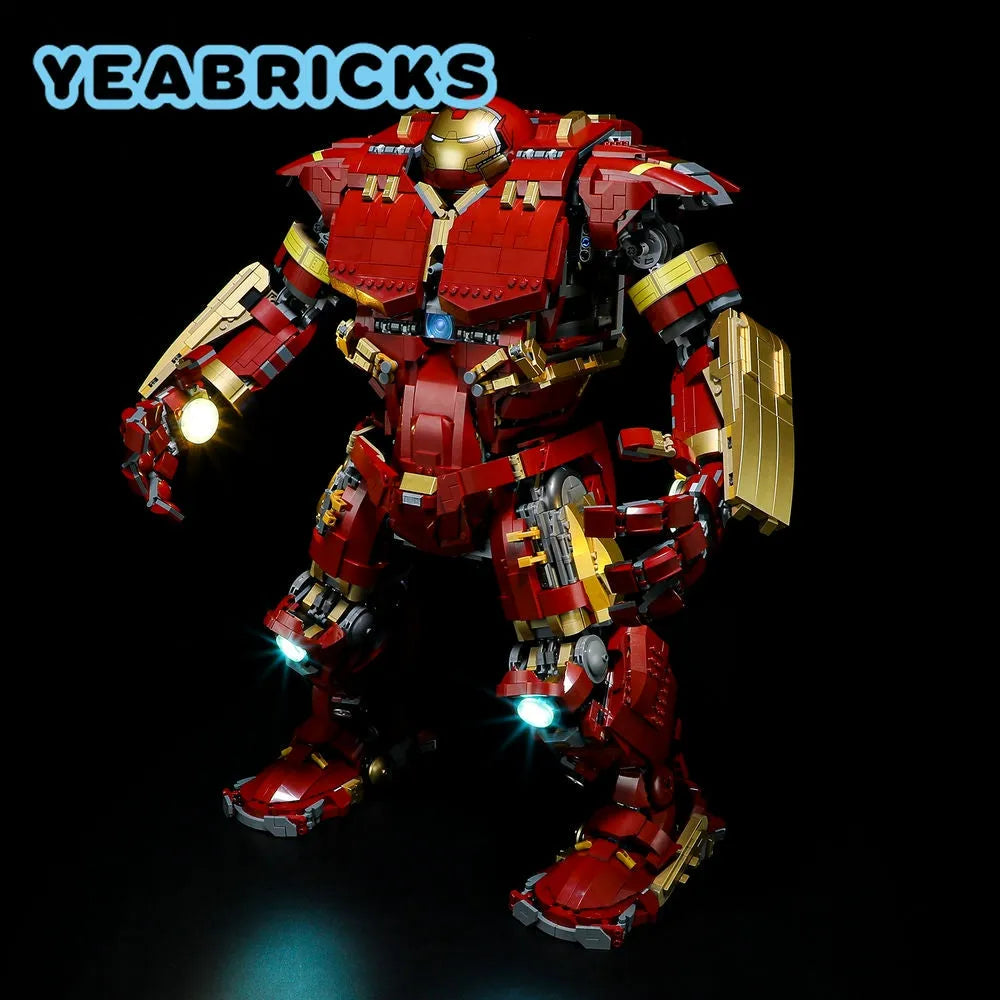 Lights Set DIY LED Light For 76210 The Hulkbuster MK44 - 6