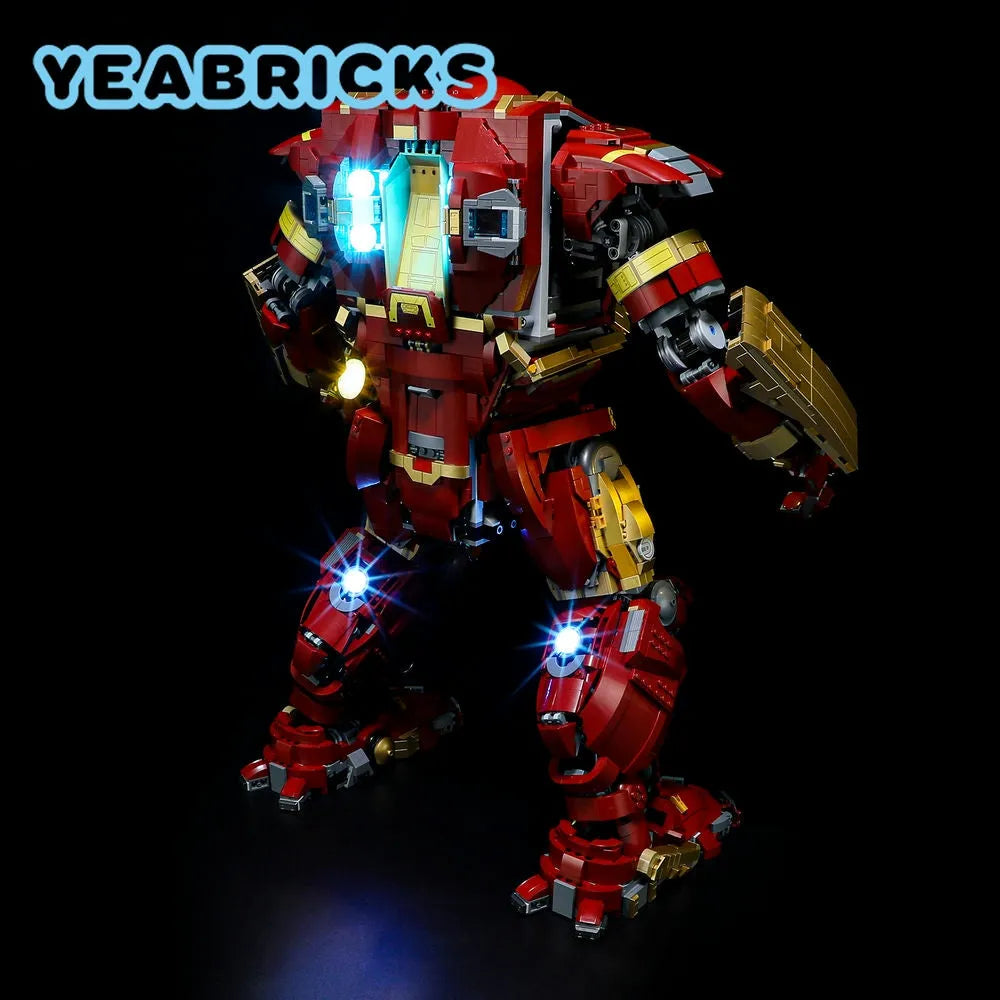 Lights Set DIY LED Light For 76210 The Hulkbuster MK44 - 5