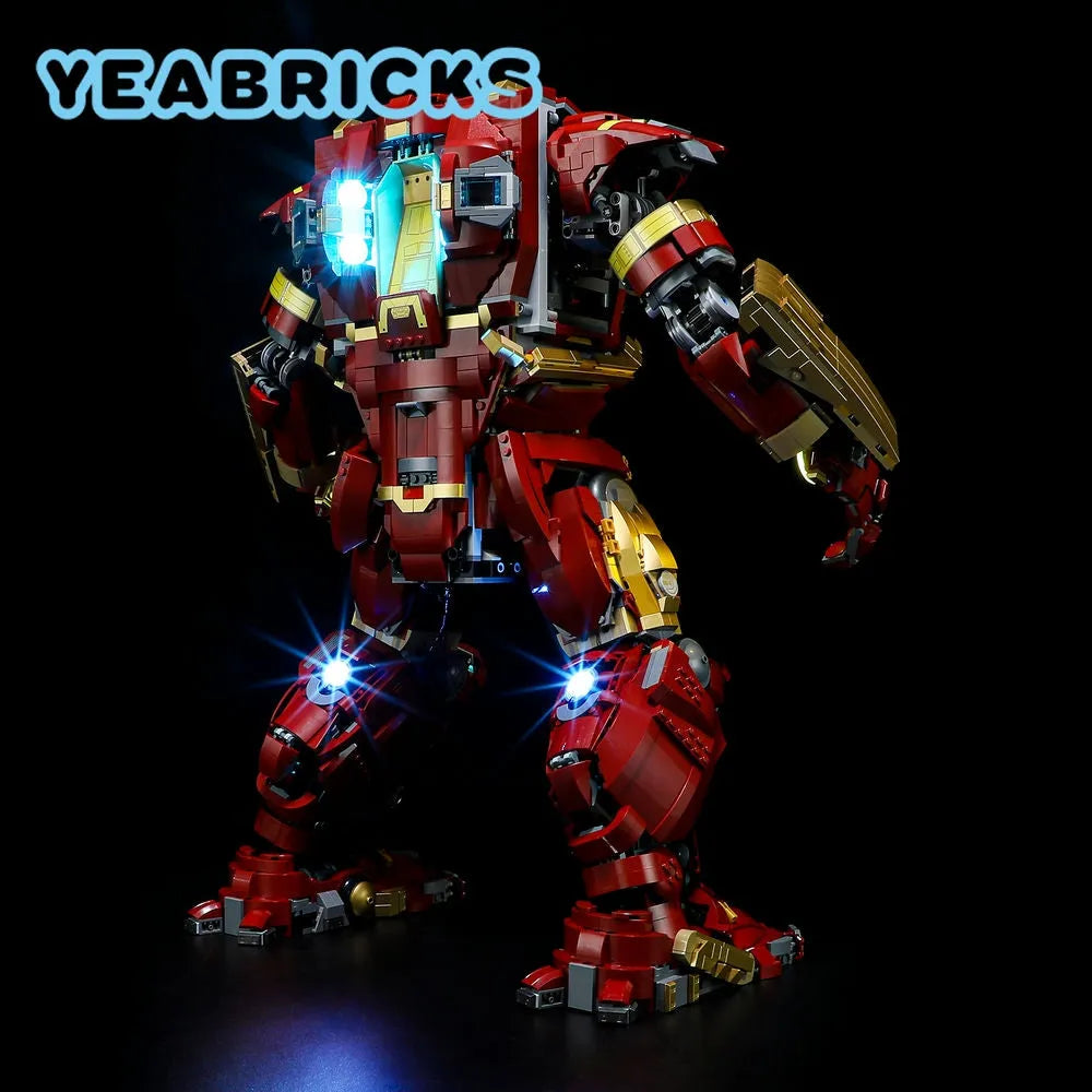 Lights Set DIY LED Light For 76210 The Hulkbuster MK44 - 2