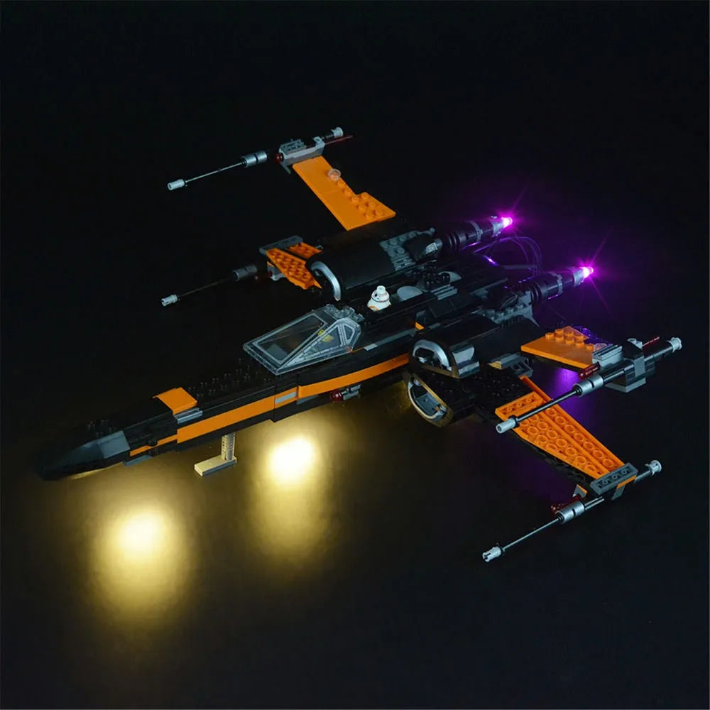 Lights Set DIY LED For 75102 Poe X - Wing Fighter - 1