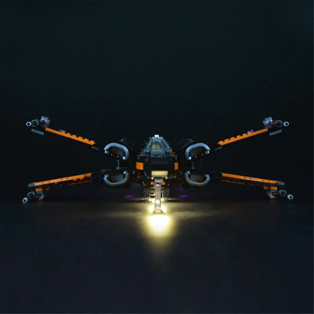 Lights Set DIY LED For 75102 Poe X - Wing Fighter - 2