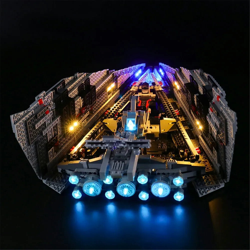 Lights Set DIY LED For 75190 First Order Star Destroyer - 7
