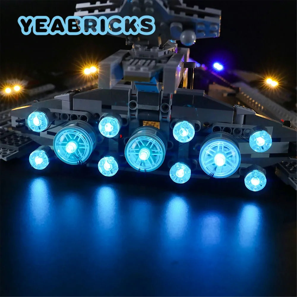 Lights Set DIY LED For 75190 First Order Star Destroyer - 4