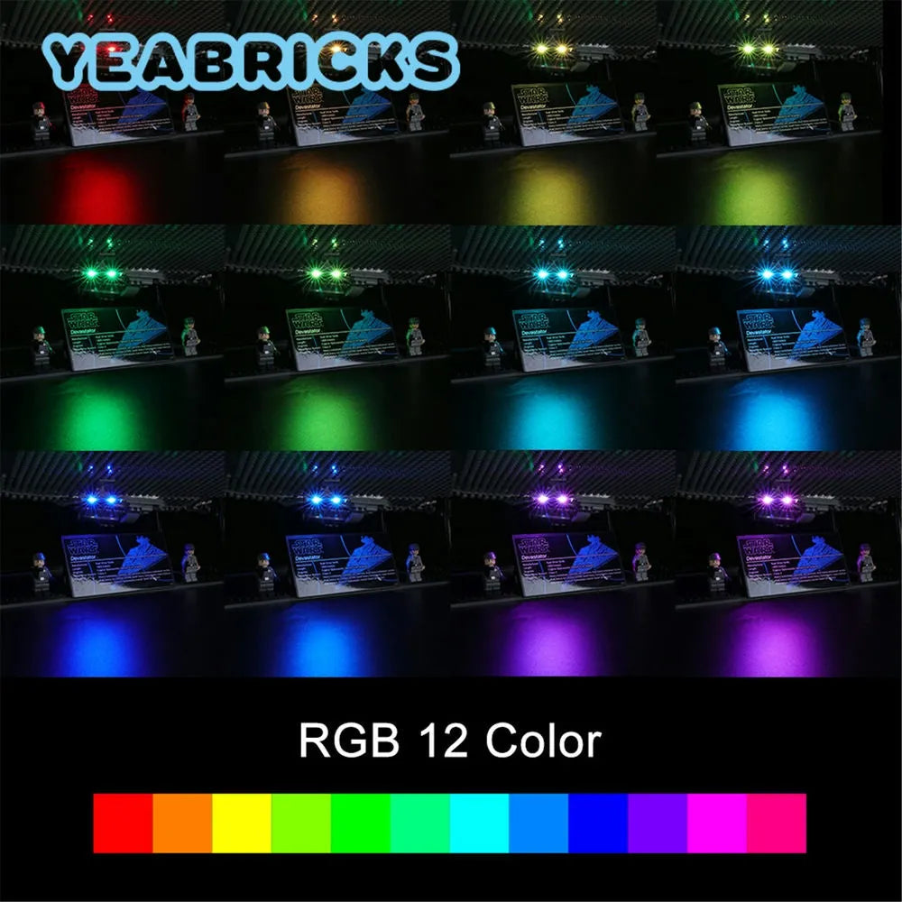Lights Set LED Light Kit For 75252 Imperial Destroyer - 7