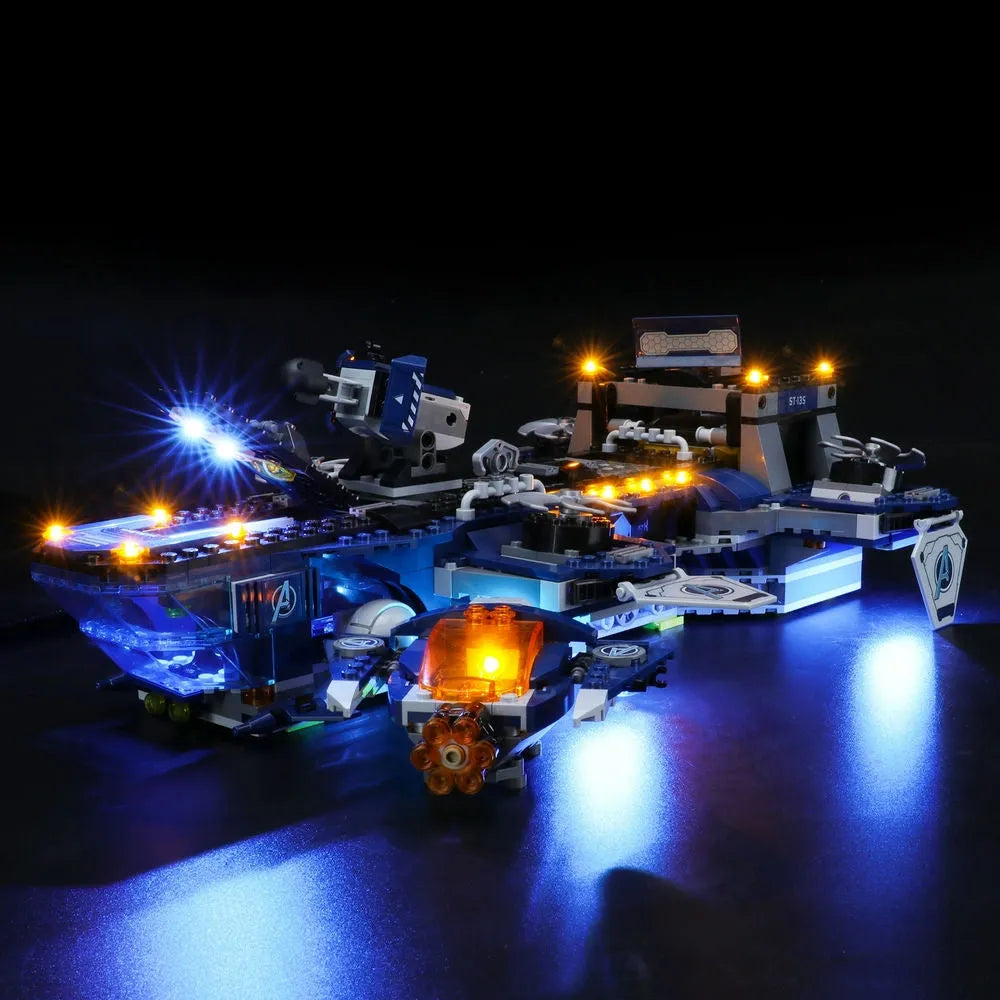 Lights Set LED Light Kit For 76153 Avengers Helicarrier - 2