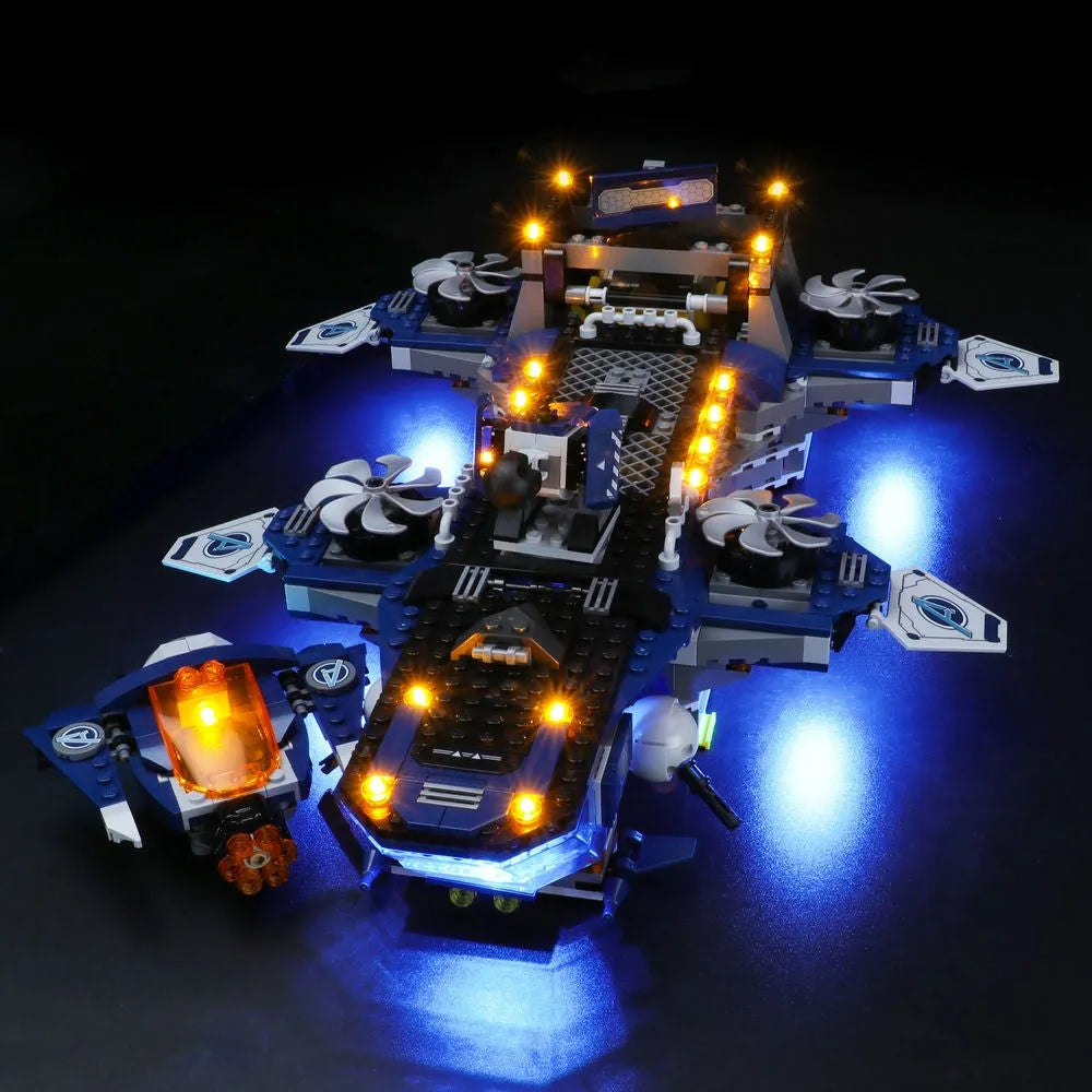 Lights Set LED Light Kit For 76153 Avengers Helicarrier Construction Set Toys - 1