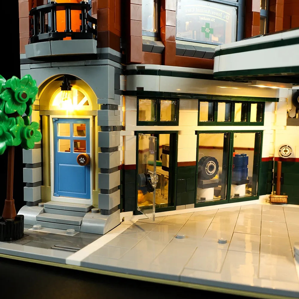 Lights Set LED Light Set For 10264 Corner Garage Construction Set Toys - 7