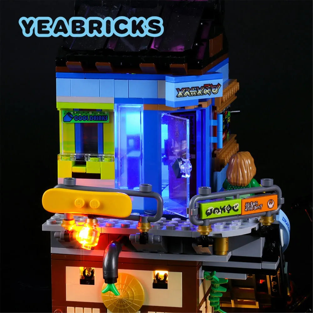 Lights Set LED Light Set For 70657 Ninjago City Docks Construction Set Toys - 4