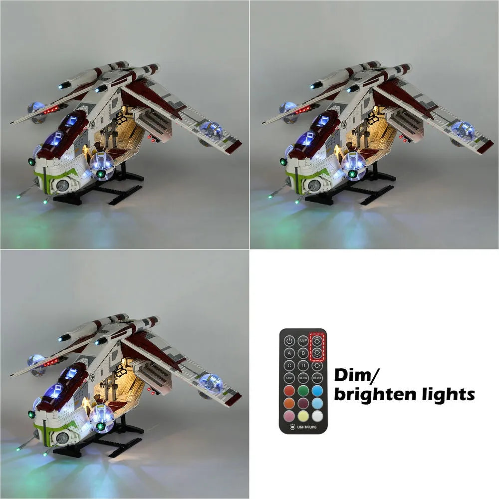 Lights Set LED Light Set For 75309 The Republic Gunship Construction Set Toys - 6