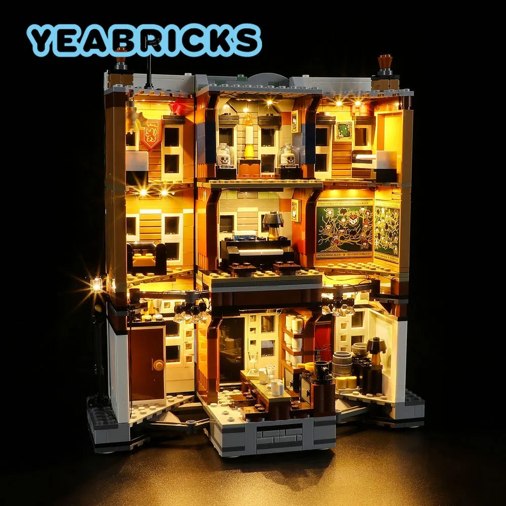 Lights Set LED Light Set For 76408 12 Grimmauld Place Construction Set Toys - 4