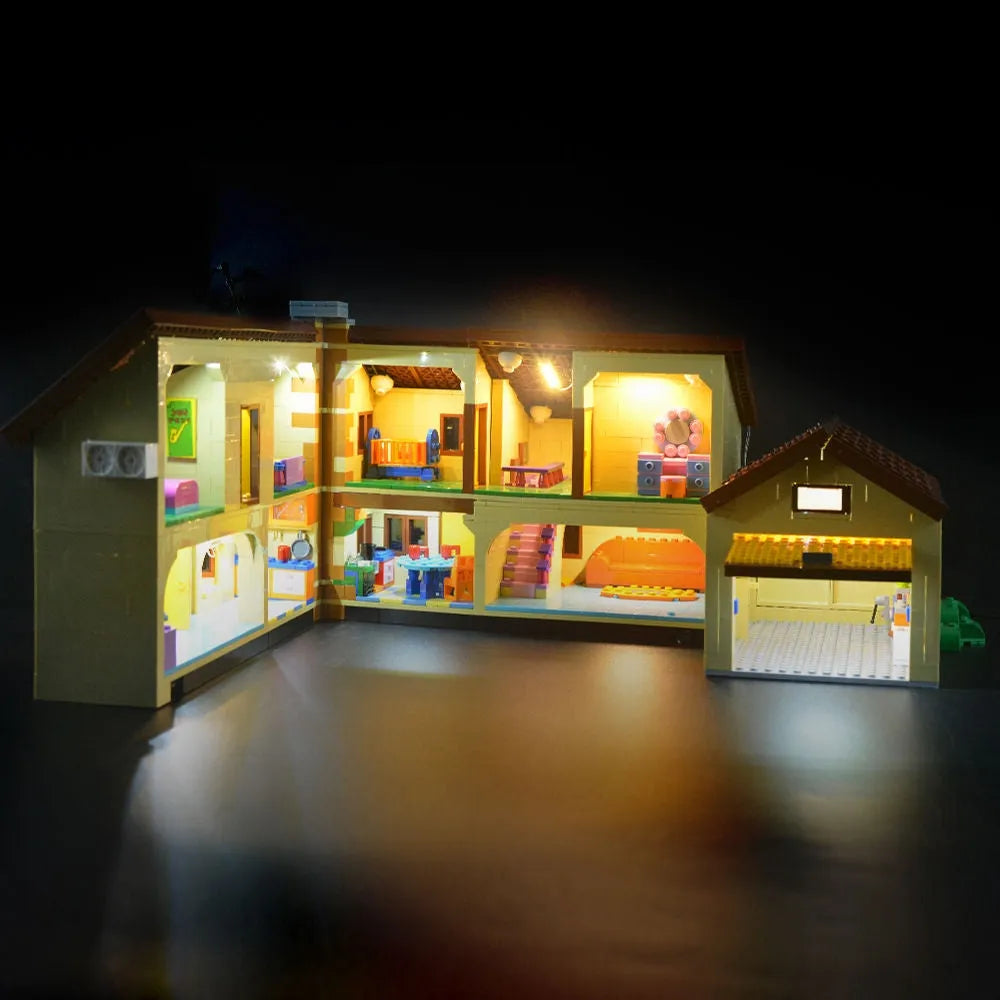 Lights Set LED Lighting Kit For 71006 The Simpson House - 4