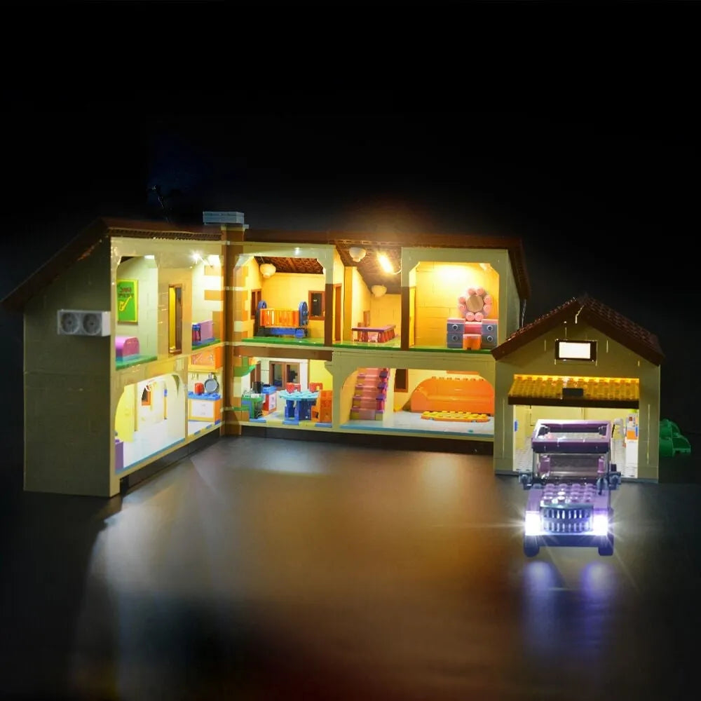 Lights Set LED Lighting Kit For 71006 The Simpson House - 5