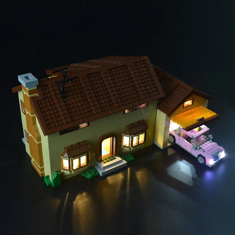 Lights Set LED Lighting Kit For 71006 The Simpson House - 6