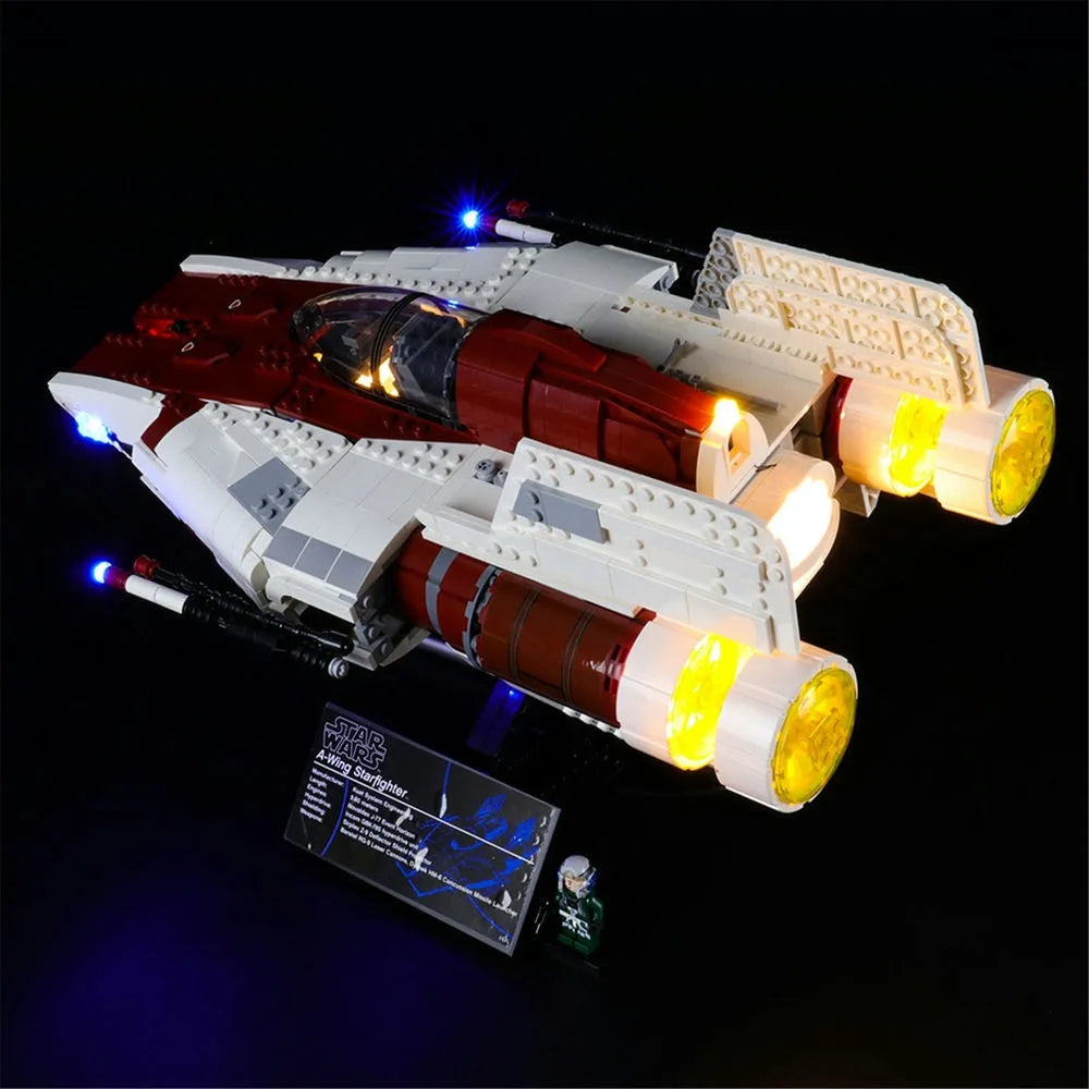 Lights Set LED Lighting Kit For 75275 A-Wing Starfighter - 6