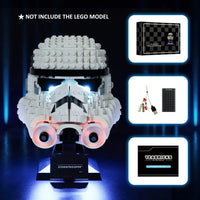 Thumbnail for Lights Set LED Lighting Set For 75276 Stormtrooper Helmet Construction Set Toys - 8