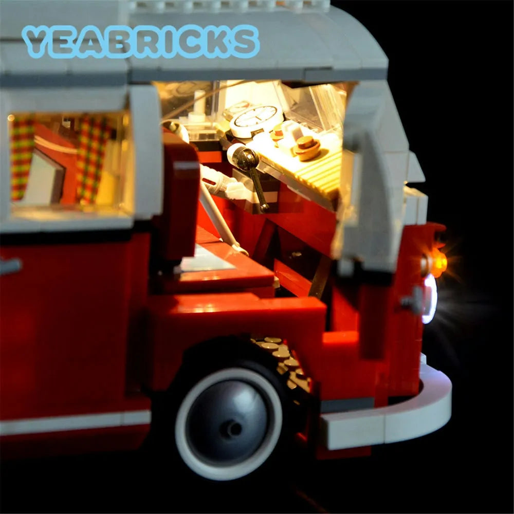 Lights Set LED Lights For 10220 Volkswagen T1 Camper Van Construction Set Toys - 11