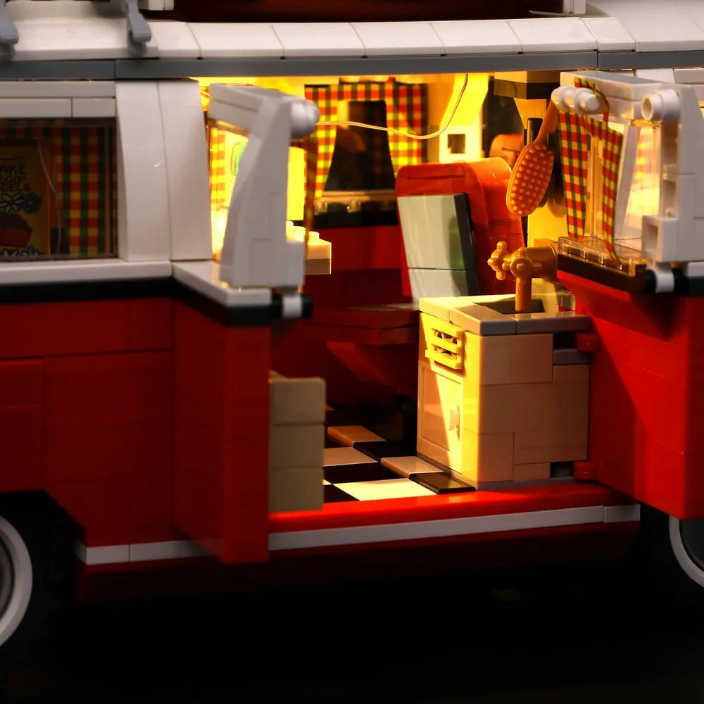 Lights Set LED Lights For 10220 Volkswagen T1 Camper Van Construction Set Toys - 7